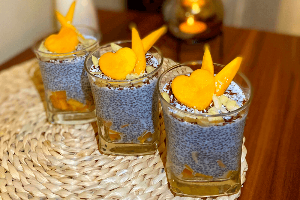 čokoládový chia puding